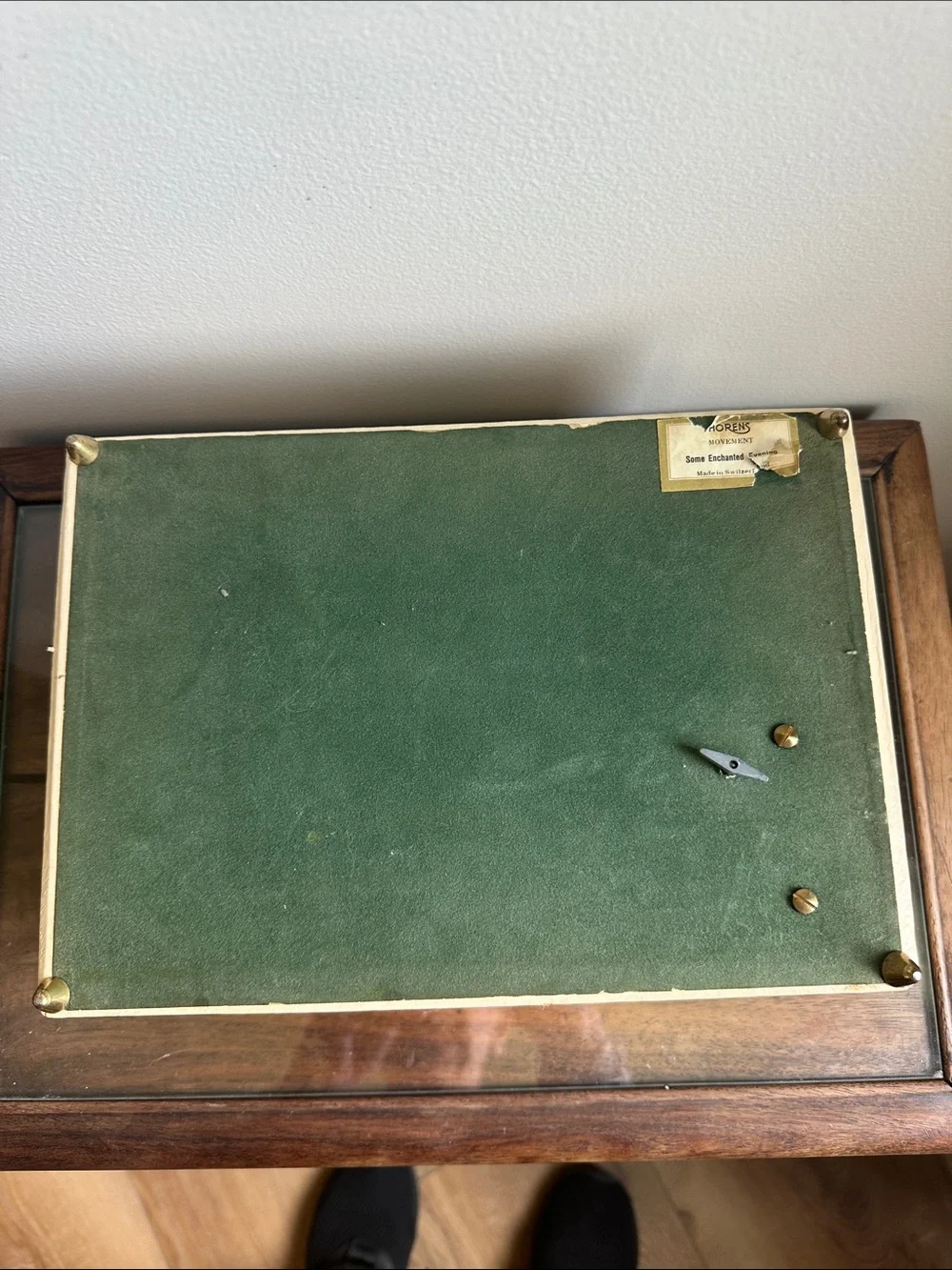 Vintage 1950s Thorens Swiss Movement Musical Jewelry Box -Some Enchanted Evening